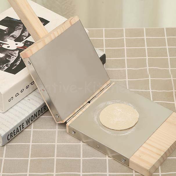 Wooden Tortilla Press Dumpling Wrapper Presser For Ravioli Pancakes Pizza Manual Corn Tortillas Sugar Pancakes Wrapper