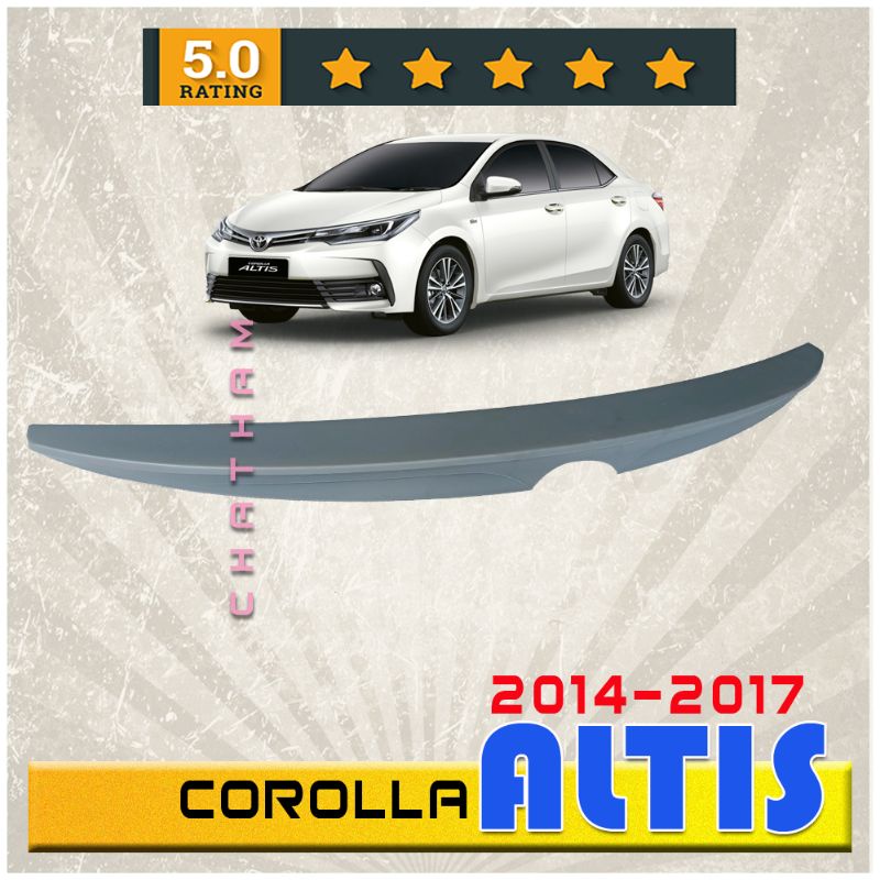 Toyota Altis 14-17 Oem Spoiler (NO LED) | Shopee Malaysia