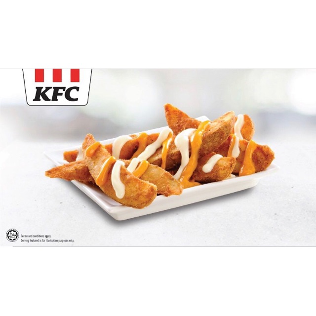 KFC Free Cheesy Wedges (Large ) KFC App Self Collect Shopee Malaysia