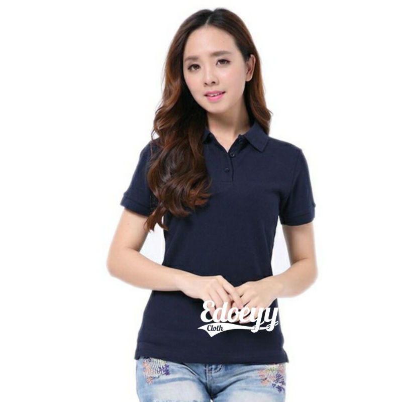 Girls navy blue polo clearance shirts