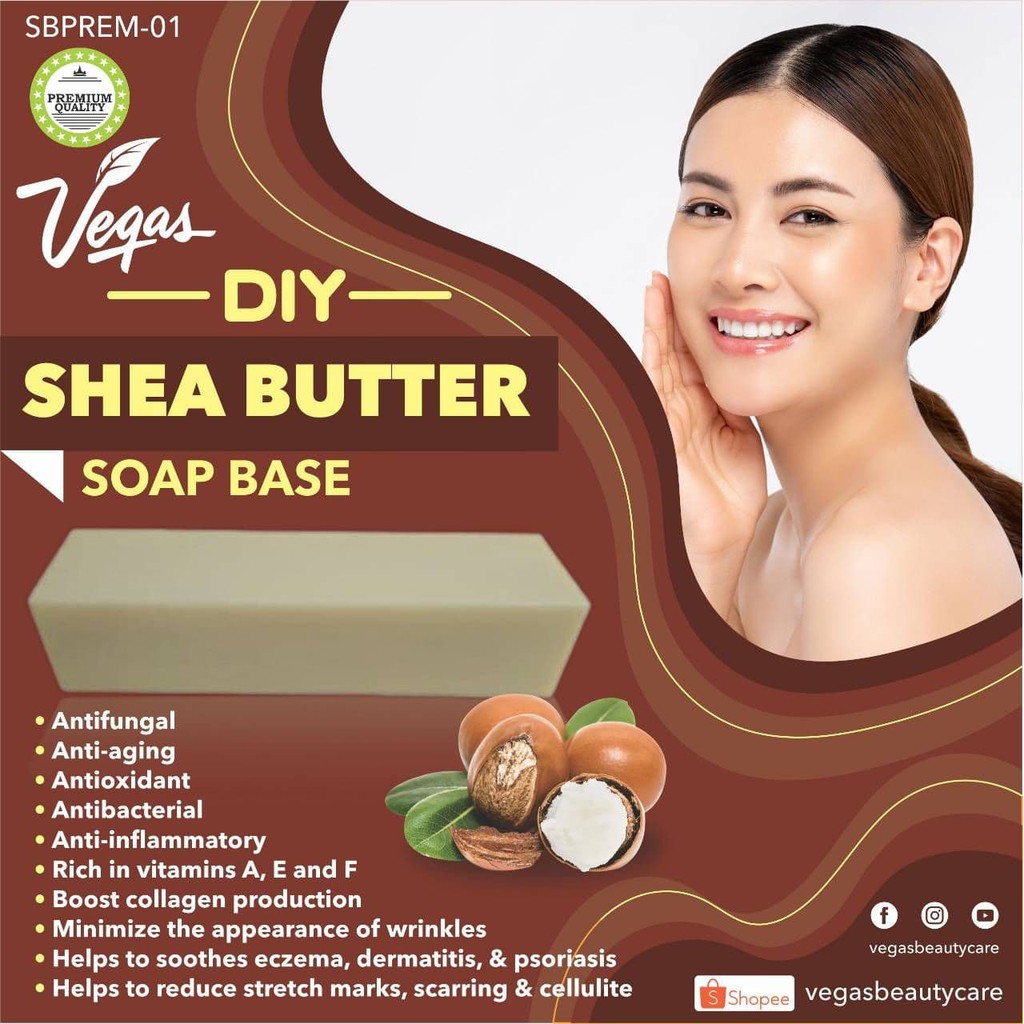 PREMIUM QUALITY SHEA BUTTER SOAP BASE 1KG SLS & SLES FREE Shopee Malaysia