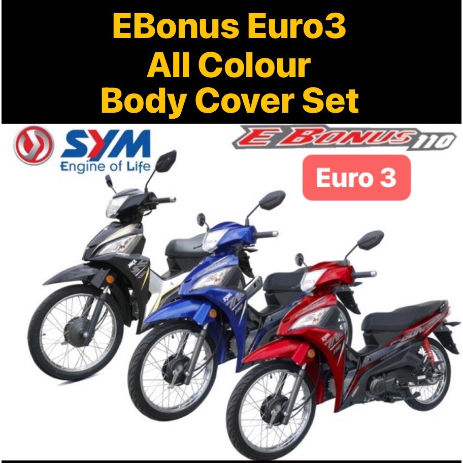 SYM BONUS SR E BONUS EURO 3 COVER SET (OE) ORIGINAL WITH STICKER