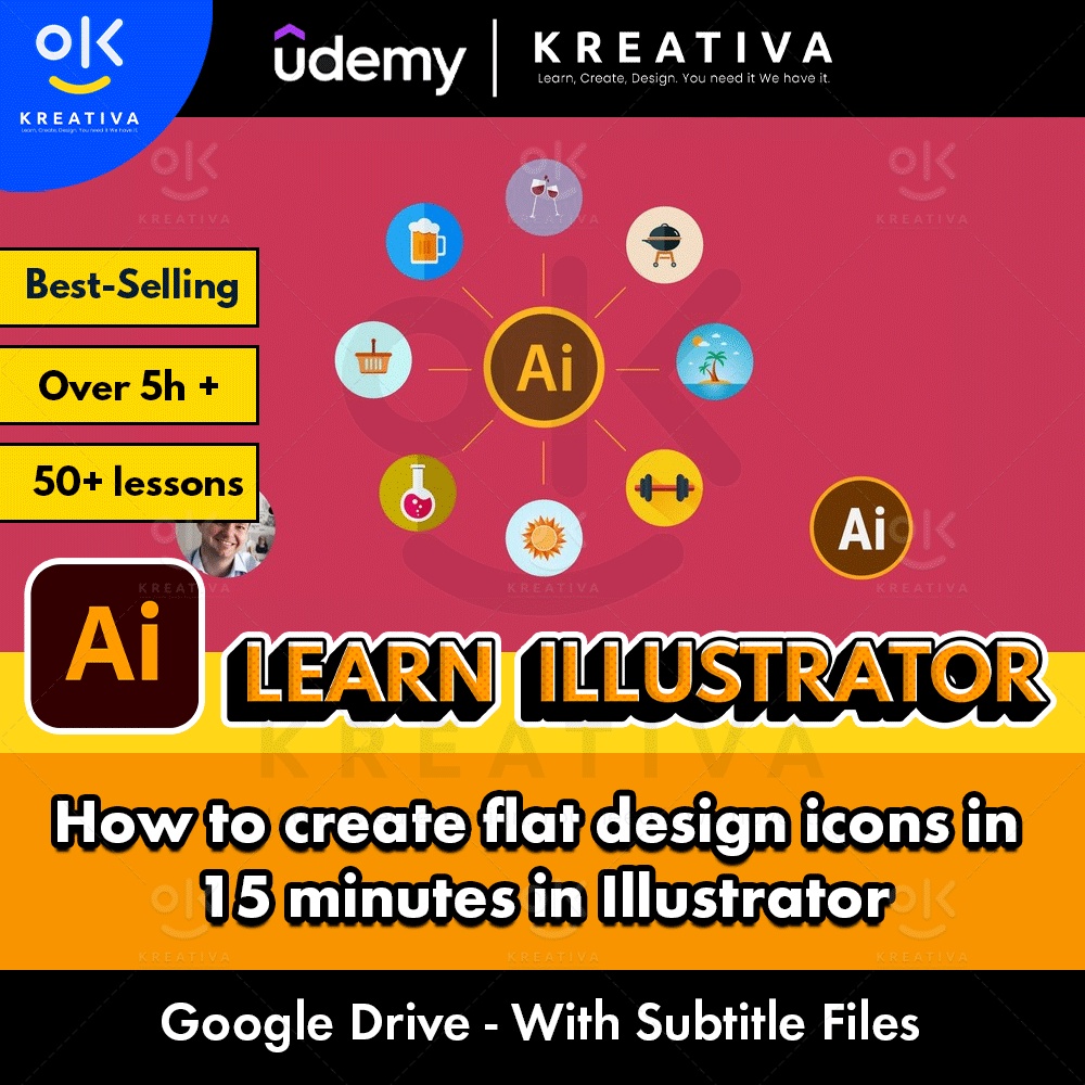 Video Course-How To Create Flat Design Icons In 15 Minutes In ...
