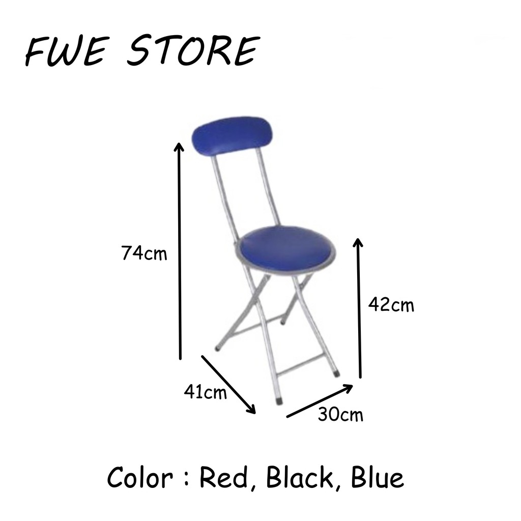 Folding Chair / Foldable Chair / Office Chair / Class Chair 1201 Shopee Malaysia