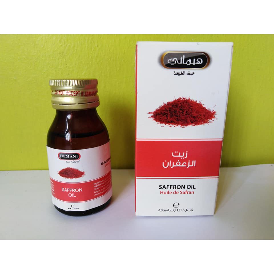 HEMANI Saffron Oil (30ml) 100 Natural & Original Shopee Malaysia