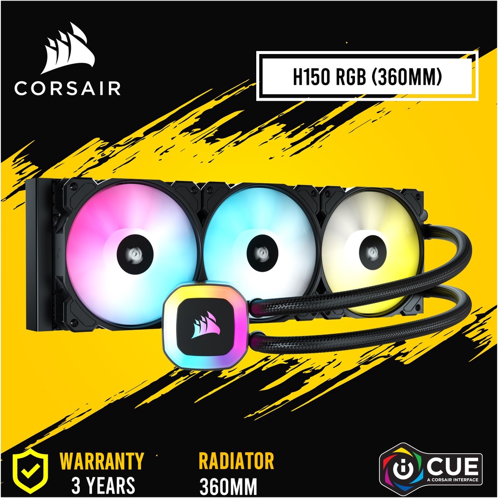 Corsair H55 / H100 / H150 RGB High Performance AIO ARGB Liquid CPU