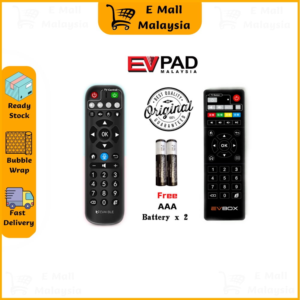 🔥READY STOCK🔥EVPAD / EPLAY /Remote Control ORIGINAL for EVpad 3S / 3