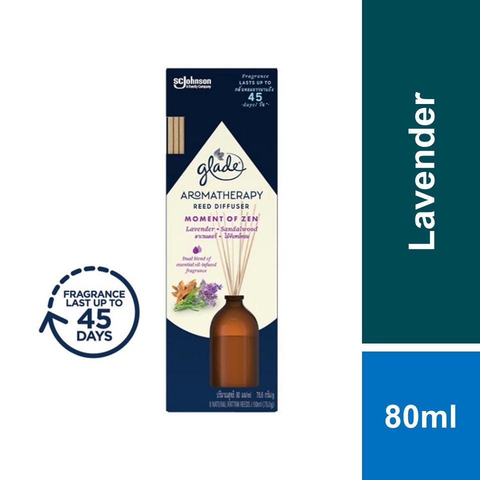 Glade Aromatherapy Reed Diffuser Lavender 80ml Shopee Malaysia
