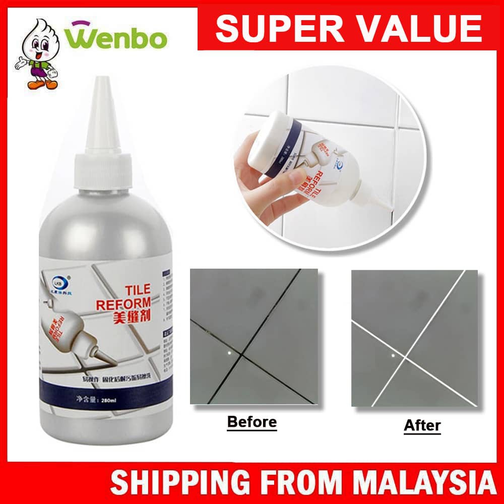 Wenbo Pengisi Simen Waterproof DIY Tile Reform Grouting Fix Anti-Fungus ...
