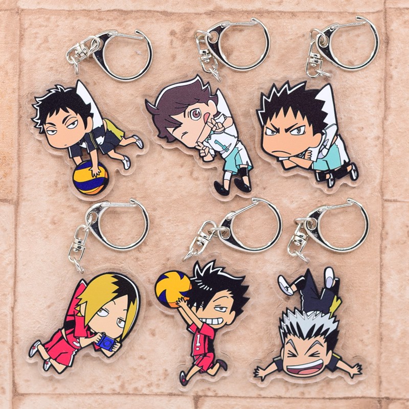 🔥🔥 Haikyuu!! Keychain Series #1 Acrylic Chibi Key Chain Pendant ...