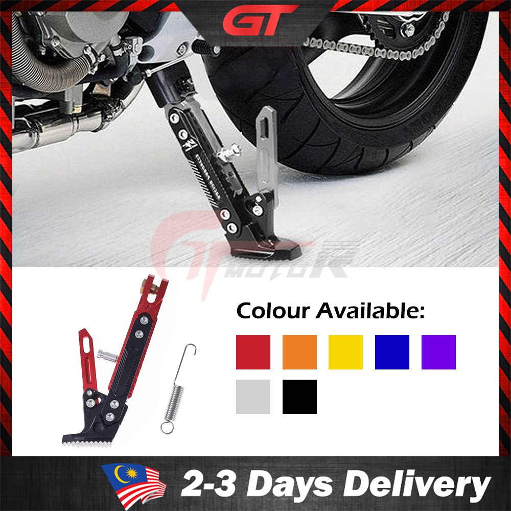 Motorcycle Kickstand Adjustable Tripod Holder Universal Aluminum Motor  Scooter Modified Foot Side Stand Motorcycle Accessories