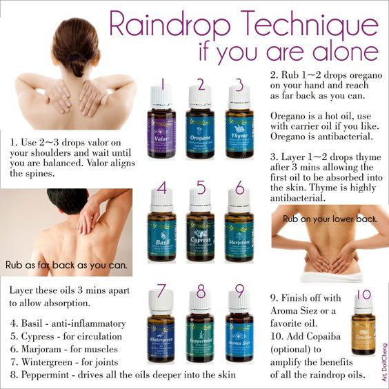 Young Living Raindrop Technique Essential Oil Collection YL