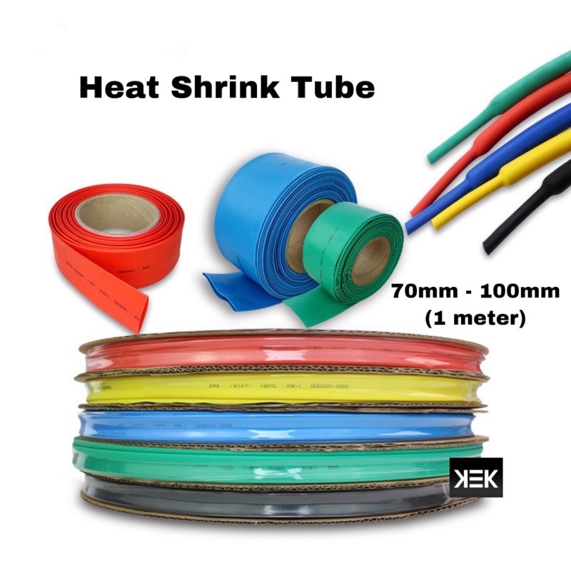 Heat Shrink Tube / Heat Shrinkable Sleeving (1 meter 70mm100mm
