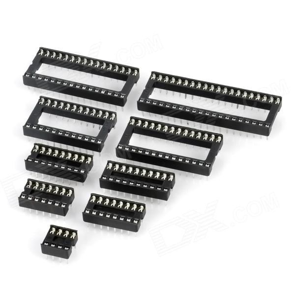 DIP IC Socket Base Connector 8P 14P 16P 18P 20P 24P 28P 40P Pin ...