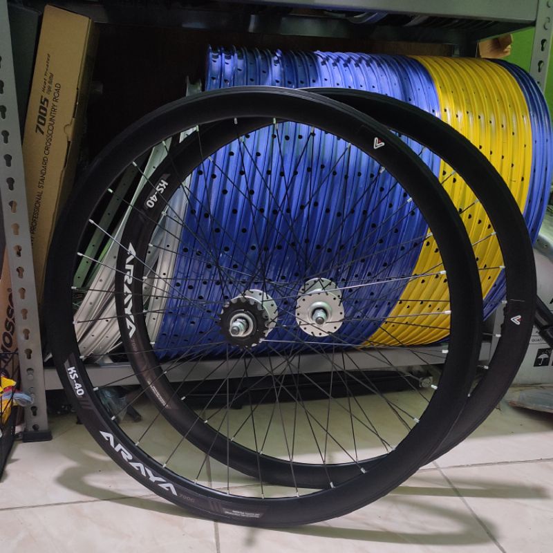 Pair of Fixed Gear fixie Wheelsets - 700c doltrap rims - fixie rims ...