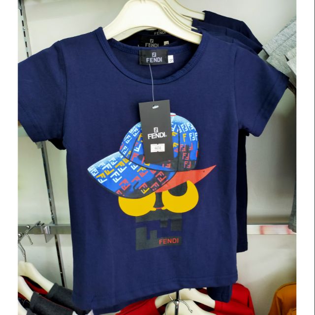 T.shirt for kids with FENDI logo | Shopee Malaysia