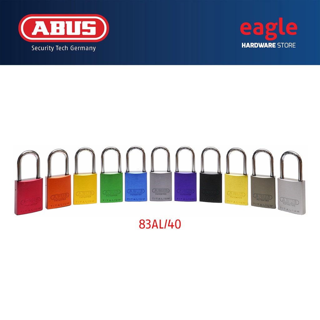 Abus 83AL/40 #37 40mm Titalium Padlock. Keyed Alike , Master Key System ...