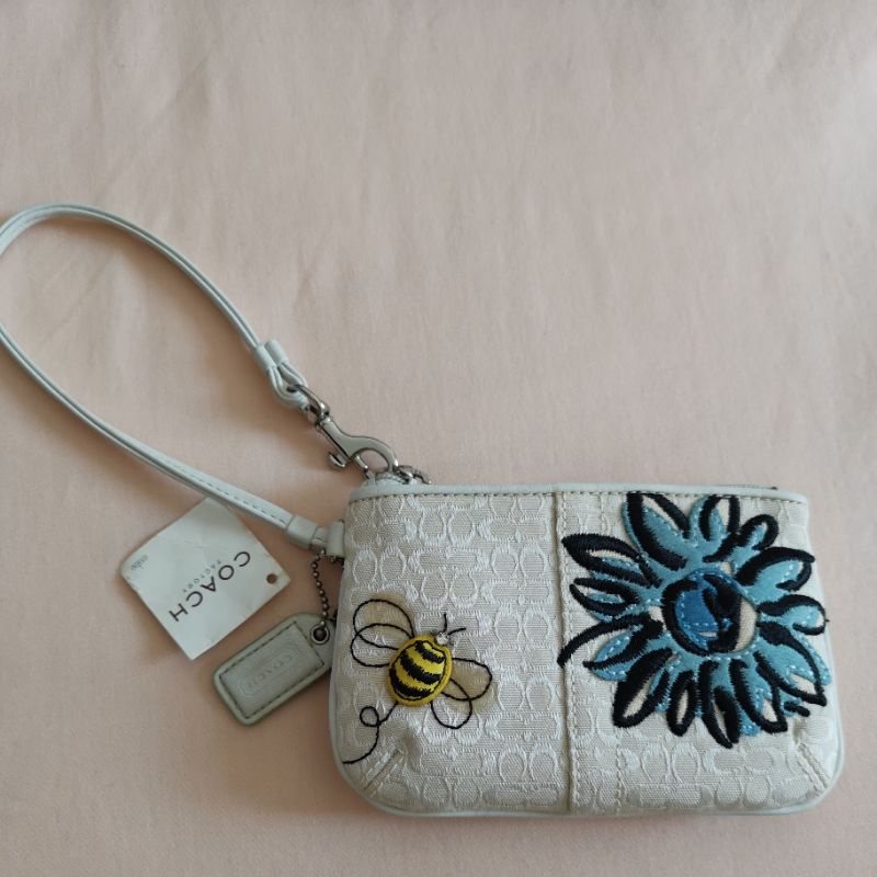 Coach bumble bee sales wristlet