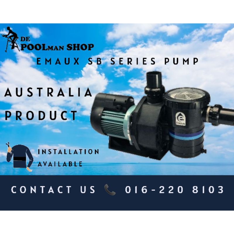EMAUX Australia Pump SB 15 (1.5Hp) Swimming Pool Pump Shopee Malaysia