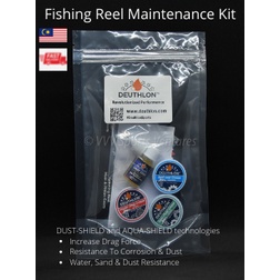 Deuthlon Premium Fishing Baitcasting & Spinning Reel Grease & Oil (Full  Range) with Starter Kit for Maintenance Service