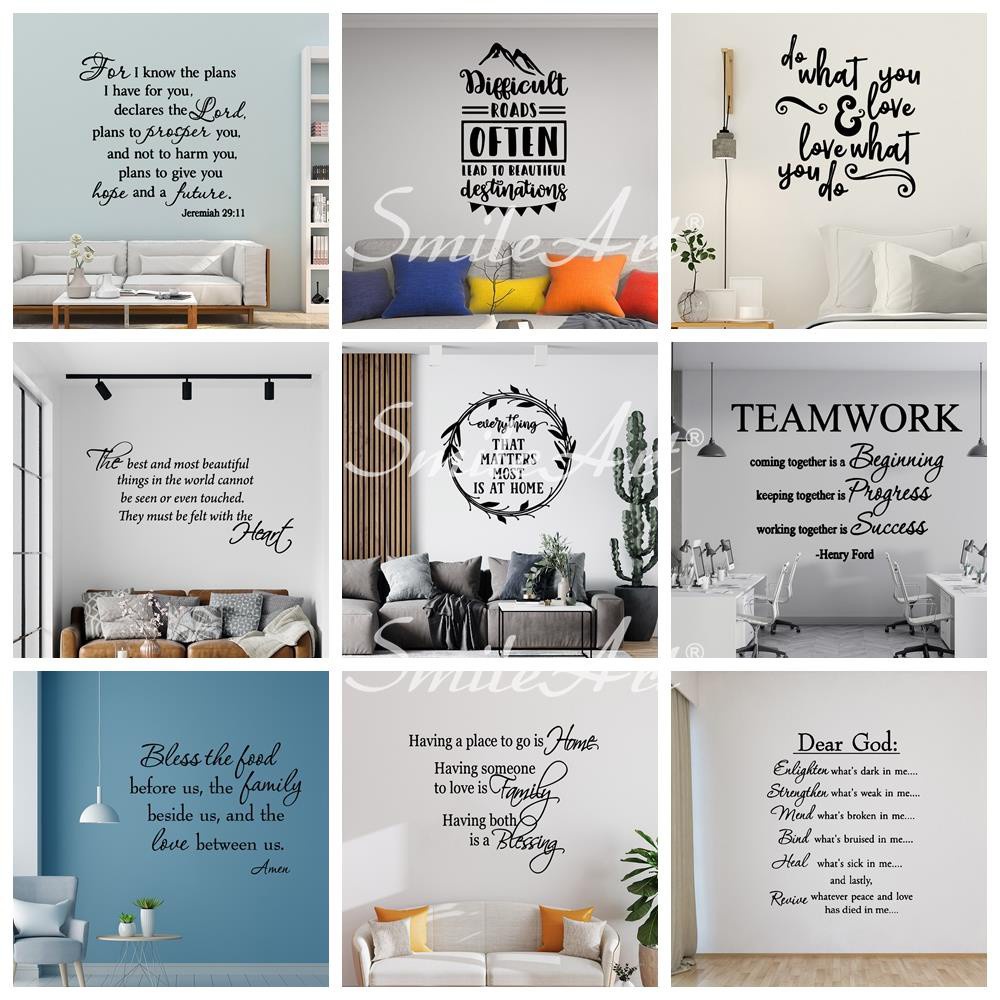 Phrases Wall Sticker Self Adhesive Vinyl Wall Art Decal For Kids Rooms