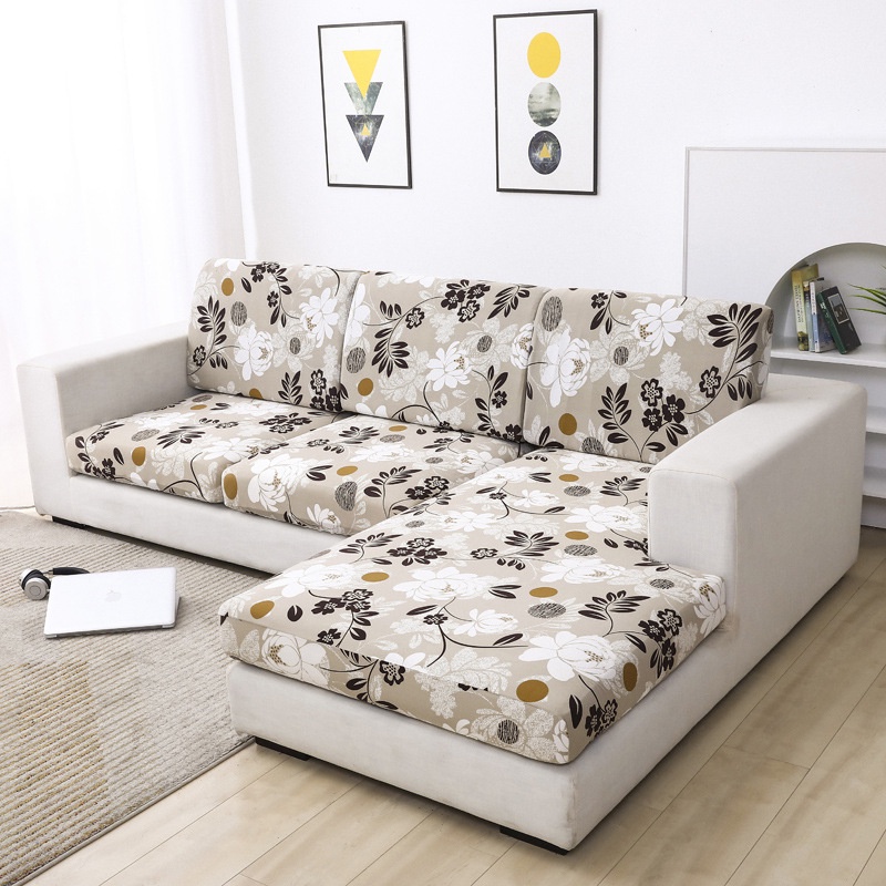 Elastic Print Sofa Cover All-inclusive Couch Slipcovers For Living Room Couch Cover L shape Armchair Cover 1/2/3/4 Seat (7W3)(F74)