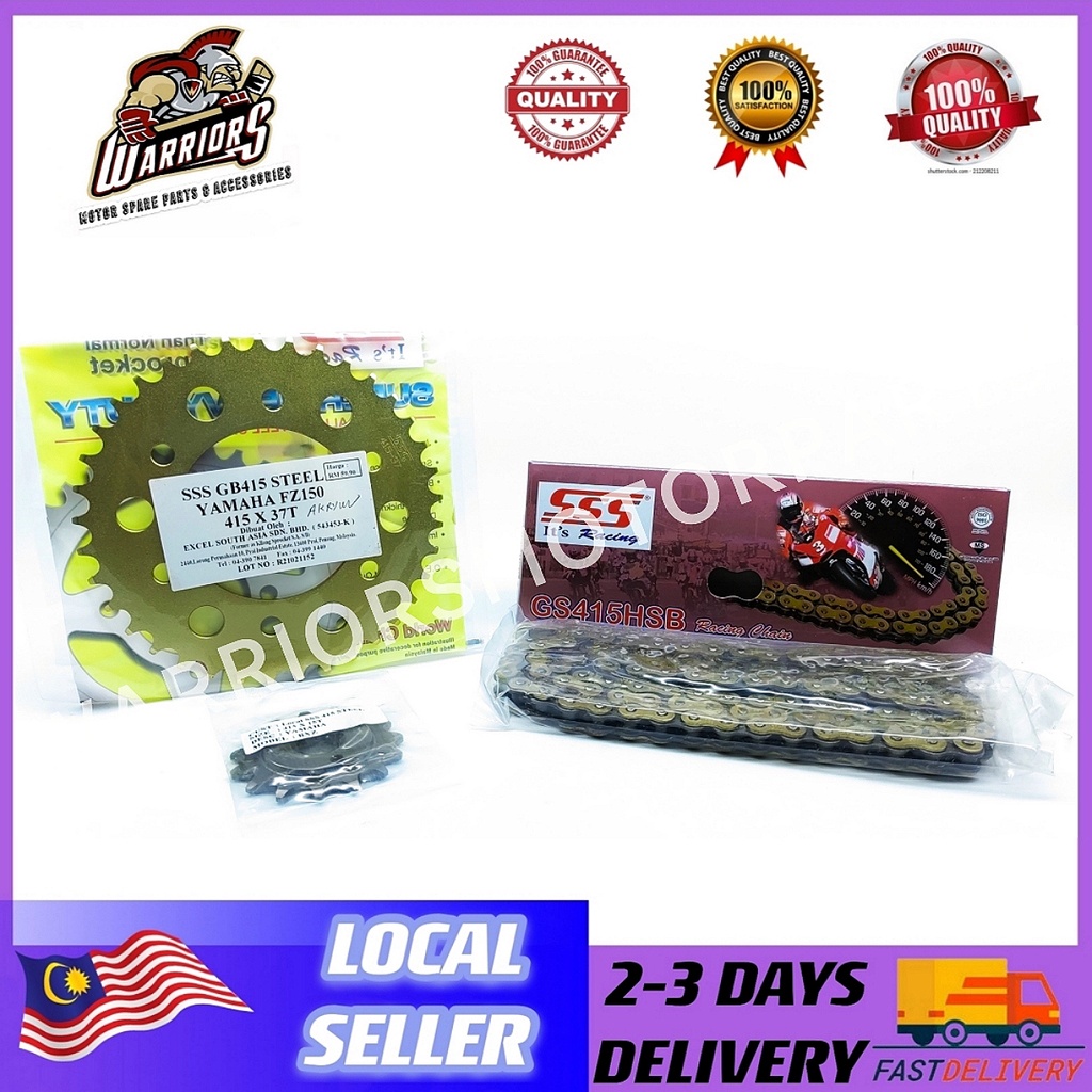 YAMAHA Y16ZR/Y15ZR V1V2/FZ150 [SSS] GS415 HALF GOLD SPROCKET CHAIN