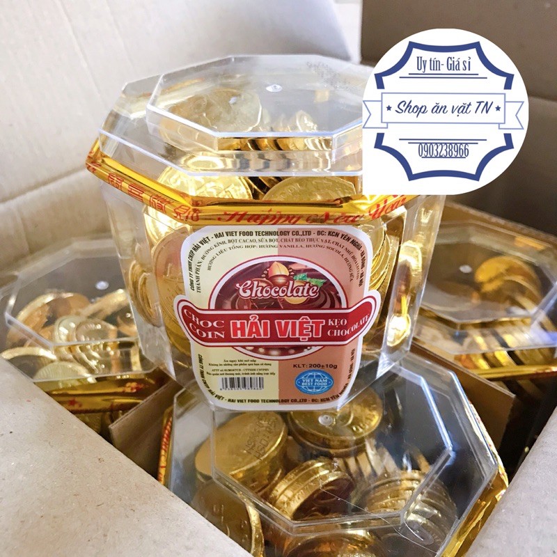Hai Viet Coin Chocolate Box 200g Shopee Malaysia