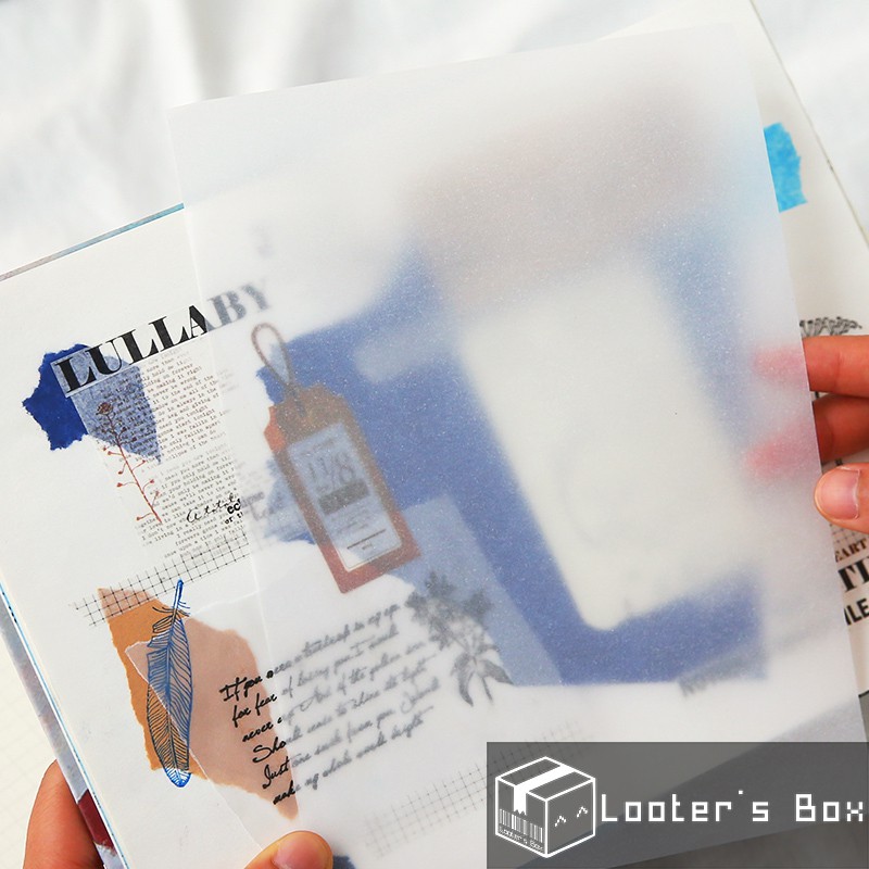 10 Sheets A5 Translucent Parchment Vellum Sticker Paper for Printing ...