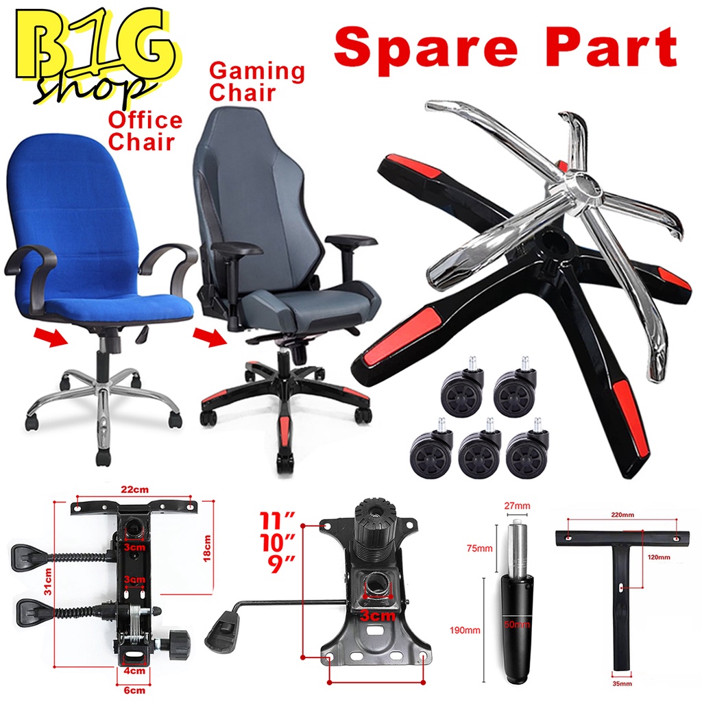 office chair recliner parts gas lift Office chair t bar