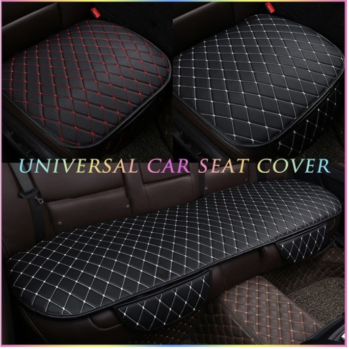 LEATHER SEAT DAD Style Soft Cushion Seat Cover Pad Kusen Front Rear ...