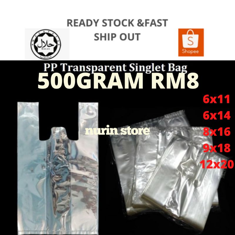PLASTIC TRANSPARENT 500GRAM/PLASTIK COD | Shopee Malaysia