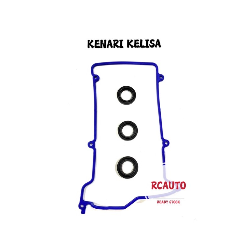 KENARK KELISA PERODUA VALVE ROCKER COVER GASKET SILICONE + PLUG SEAL