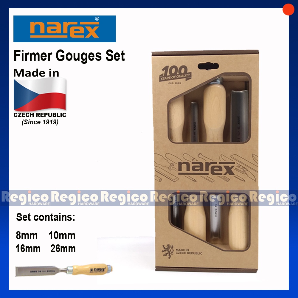 Narex Firmer Gouges Set ( 8635) Regico Hardware | Shopee Malaysia