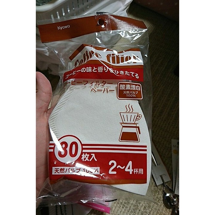 Coffee Filter Paper Size 24 Cups Made In Japan 80 Sheets. Shopee