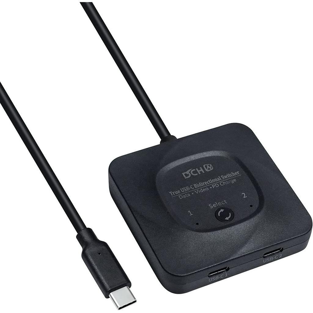 USB C Switch for 2 Computers, DCHAV BiDirectional TypeC USB 3.0 Switcher ab Selector Video 8K