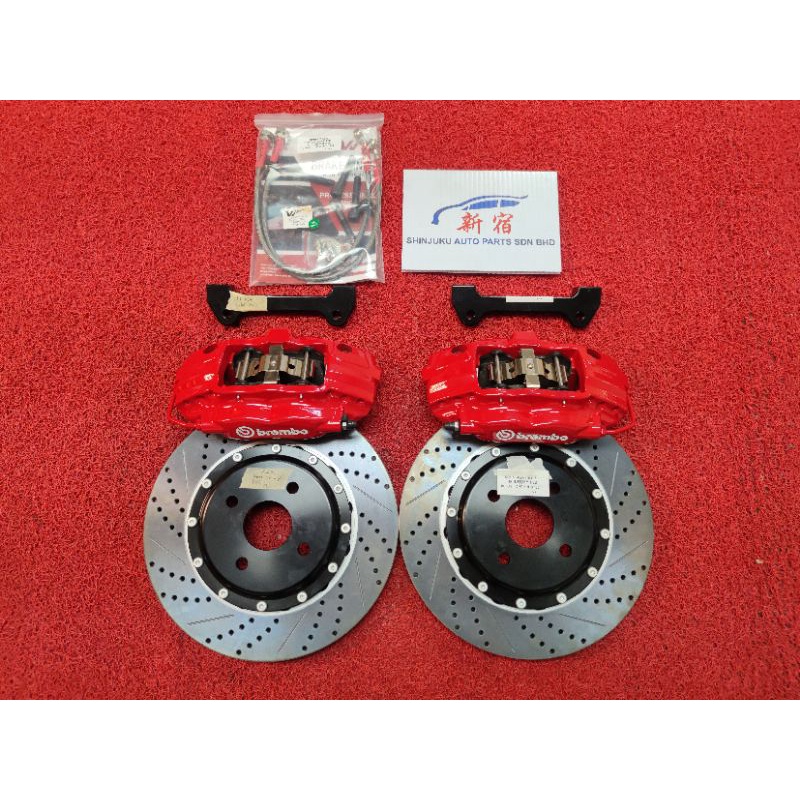 Toyota Yaris Vios Alza F40 Brembo 4Pot Front Caliper Disc Bracket Set ...