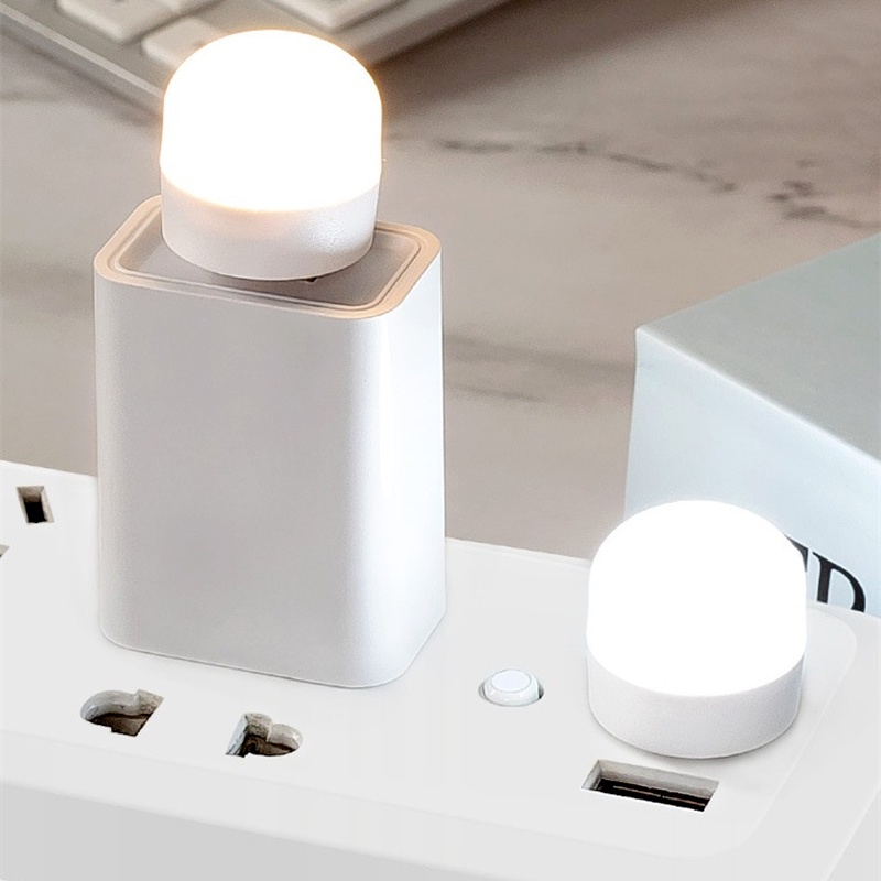 1Pc Multipurpose Round USB Plug Lamp Plastic Computer Mobile Power ...