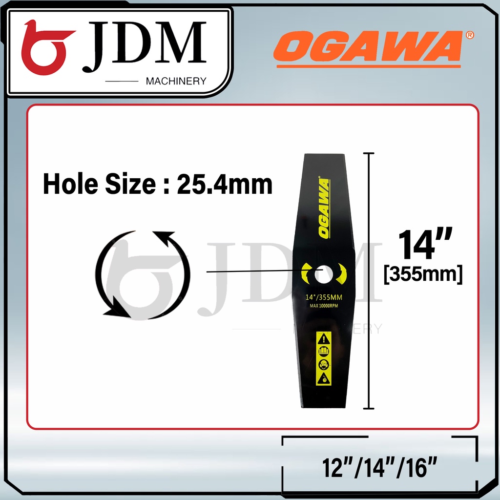 JDM Ogawa Mata Pisau Mesin Rumput (Brush Cutter Metal Blade) (Standard