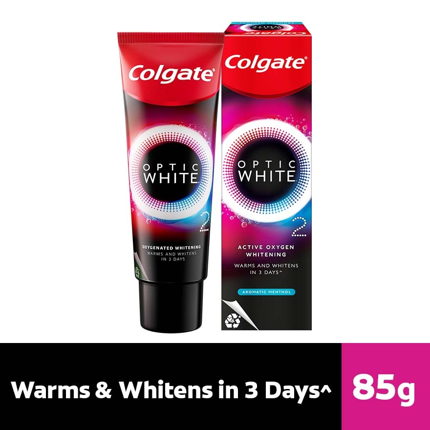 COLGATE Optic White O2 Aromatic Menthol Toothpaste 85g(W) | Shopee Malaysia