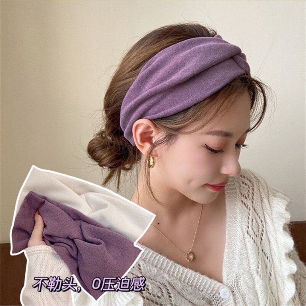 Korea hair headbands Cekak Rambut Kain head band hair bands facial hair ...