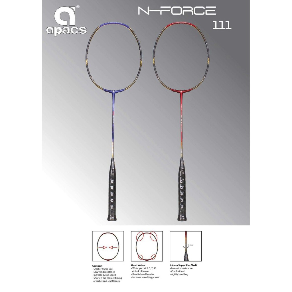 Apacs N Force 111 Badminton Racket | Shopee Malaysia