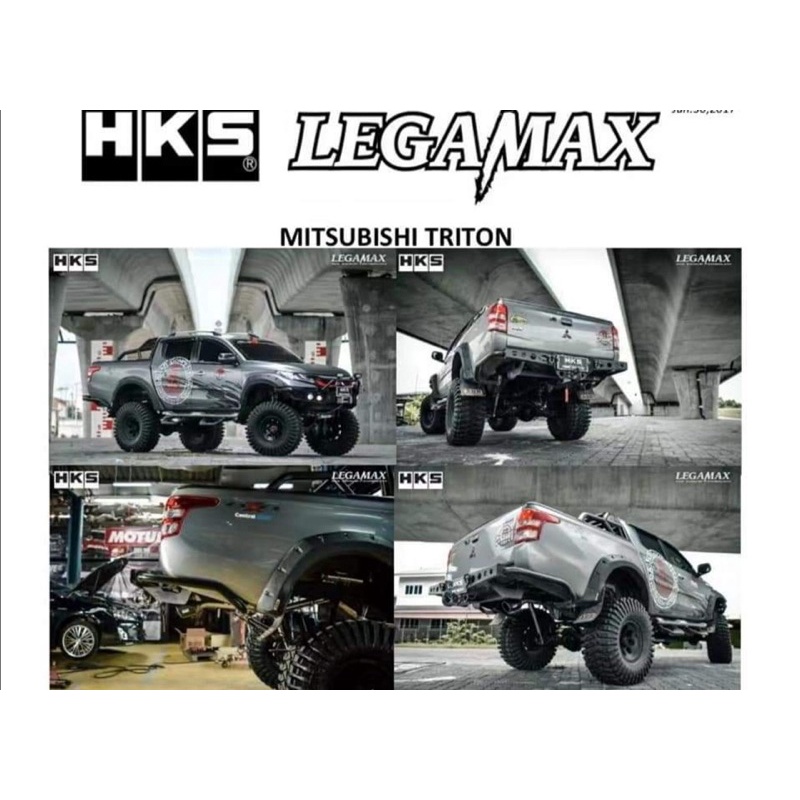 4X4 HKS LEGAMAX MUFFLER CARBON HILUX RANGER NAVARA DMAX TRITON RAPTOR