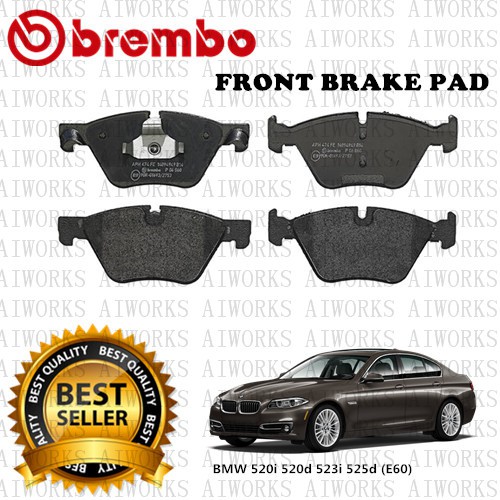 BREMBO BMW 5 Series F10 520i 520d 523i 525d Front Rear Disc Brake Pad