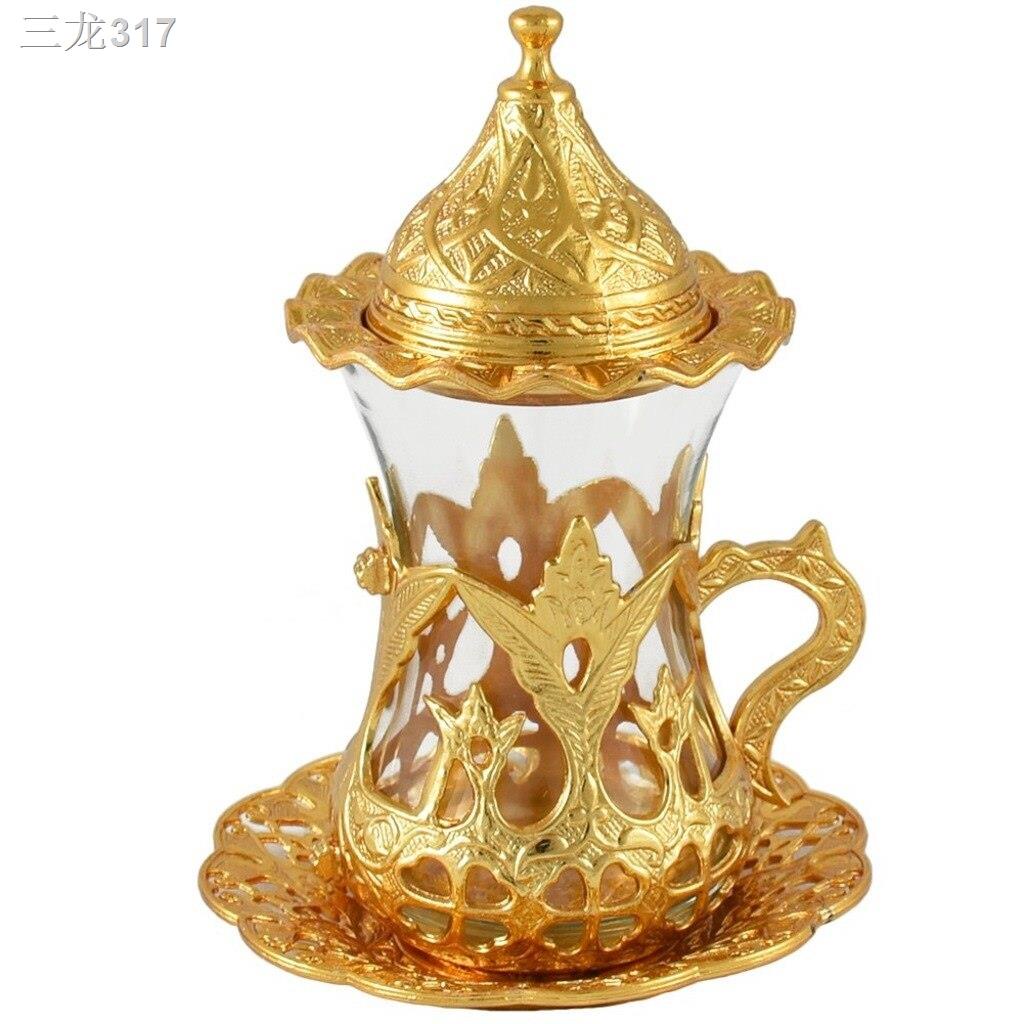 Ottoman Authentic Design Turkish Arabic Tea Set For Serve Tea Cups