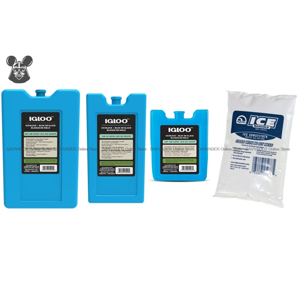 IGLOO Maxcold Ice Freeze Freezer Block Pack Brick Gel Reuseable Non