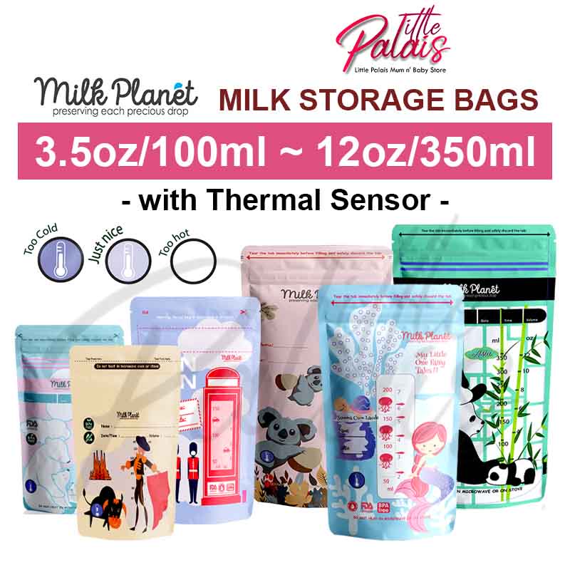 Milk Breastmilk Storage Bag Thermal Sensor Breast Milk Double