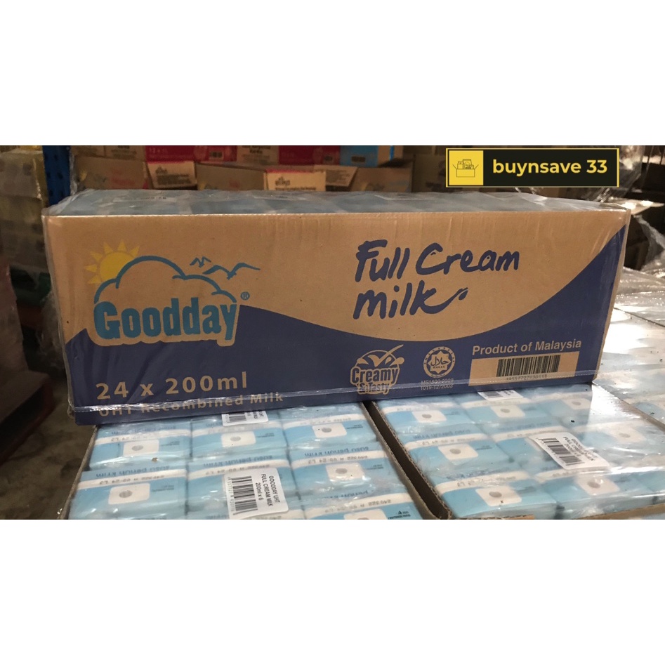 Goodday Full Cream UHT Milk 200ml x 24 (1 carton) Shopee Malaysia