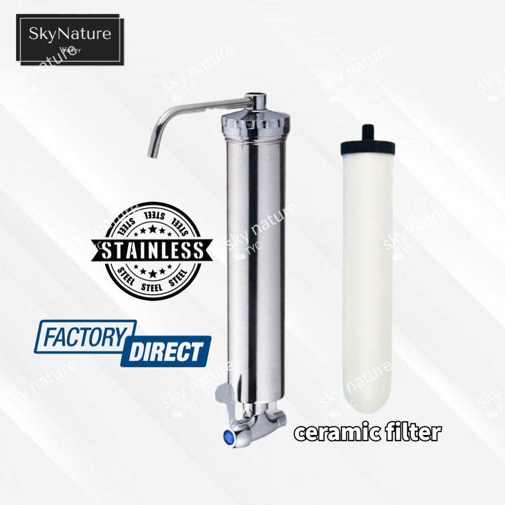 STAINLESS STEEL SUPERTHIN CERAMIC WATER FILTER SET Shopee Malaysia