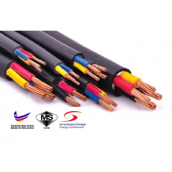 [READY STOCK] 10mm x 4C NON Armoured Cable / Underground Cable 100% ...